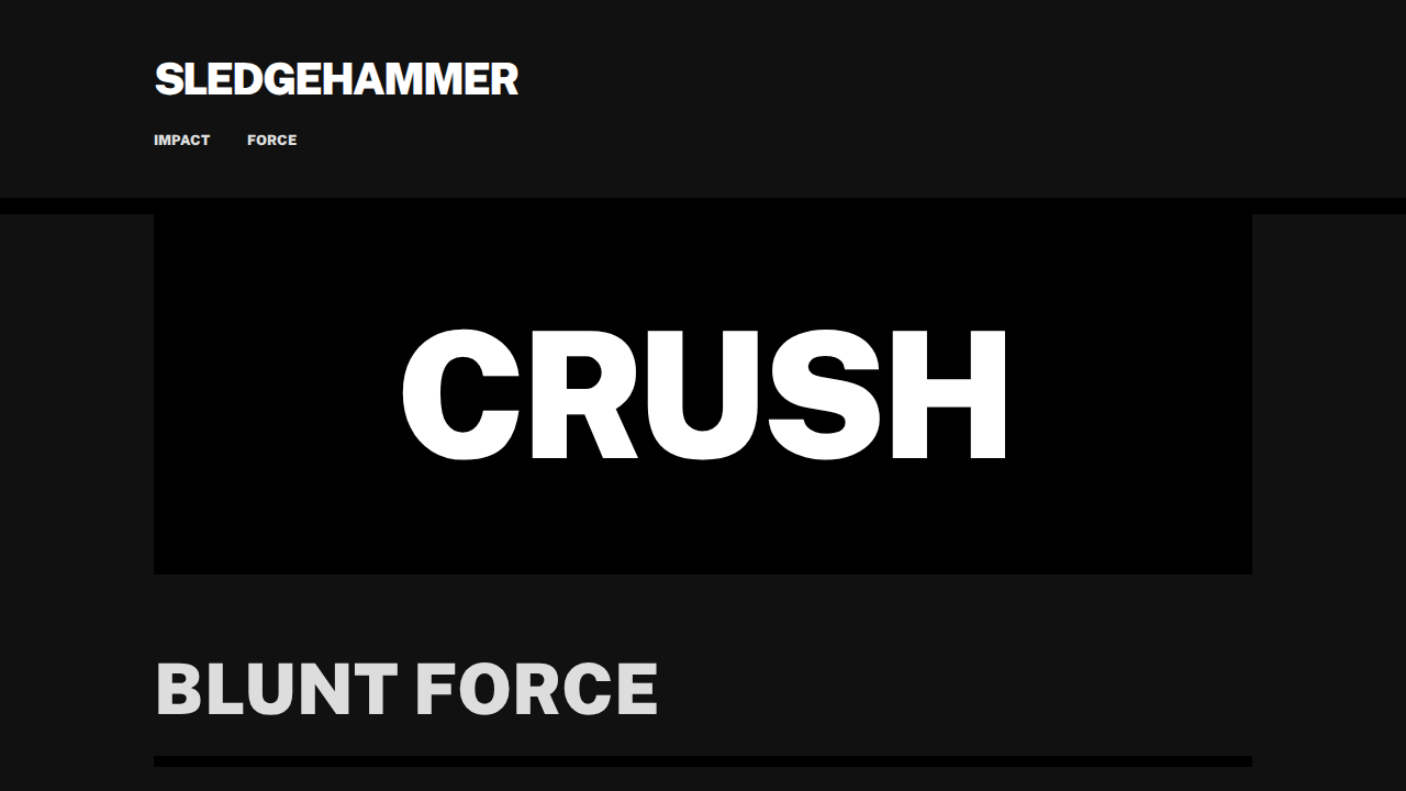 sledgehammer