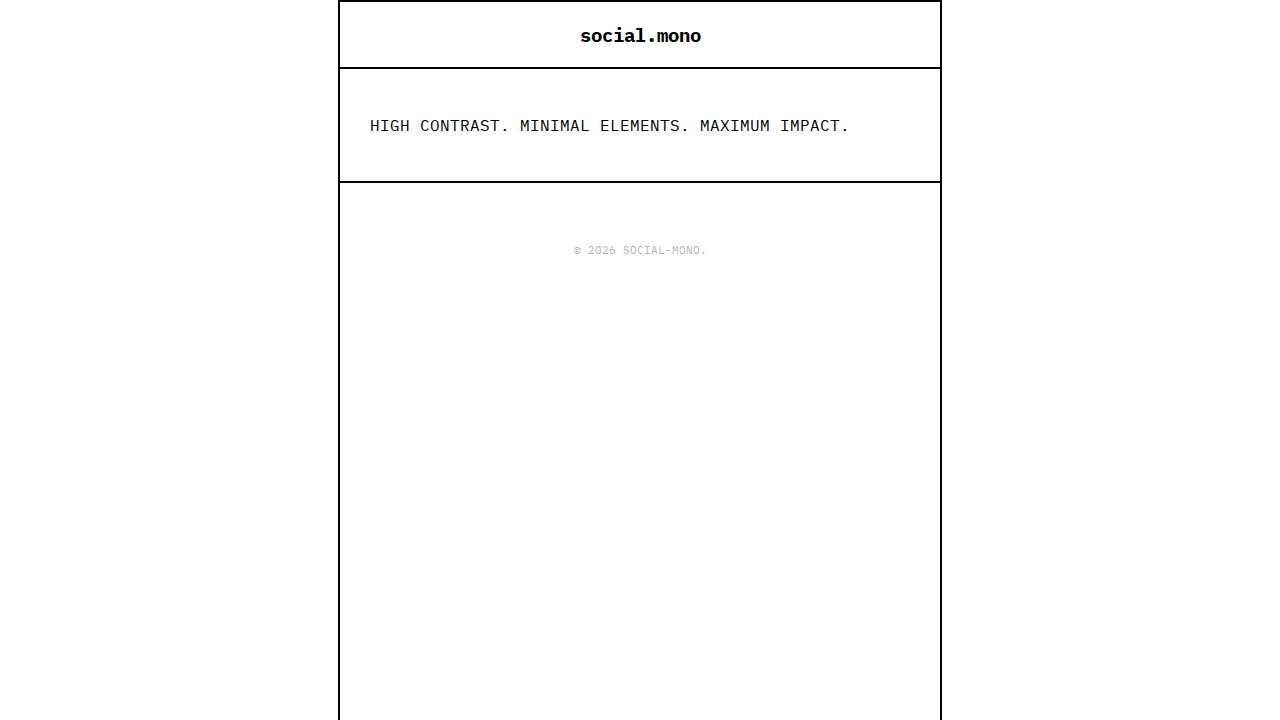 social-mono
