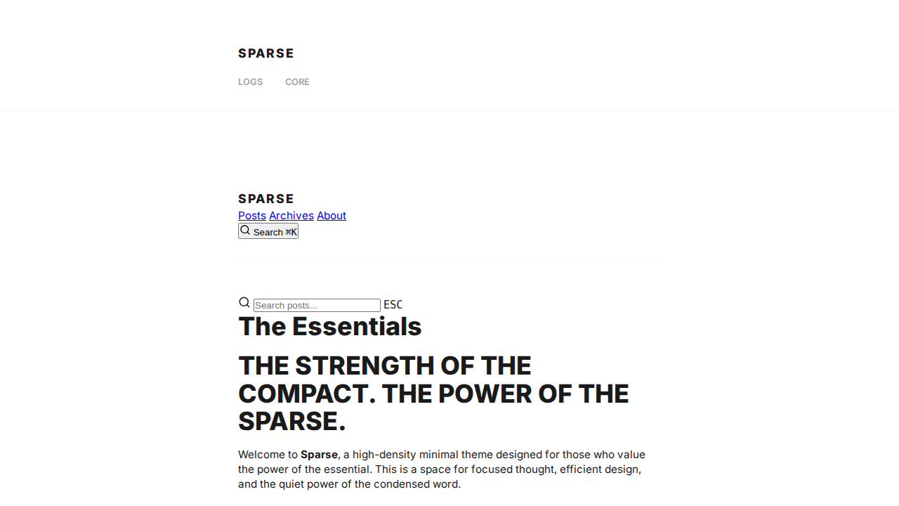 sparse