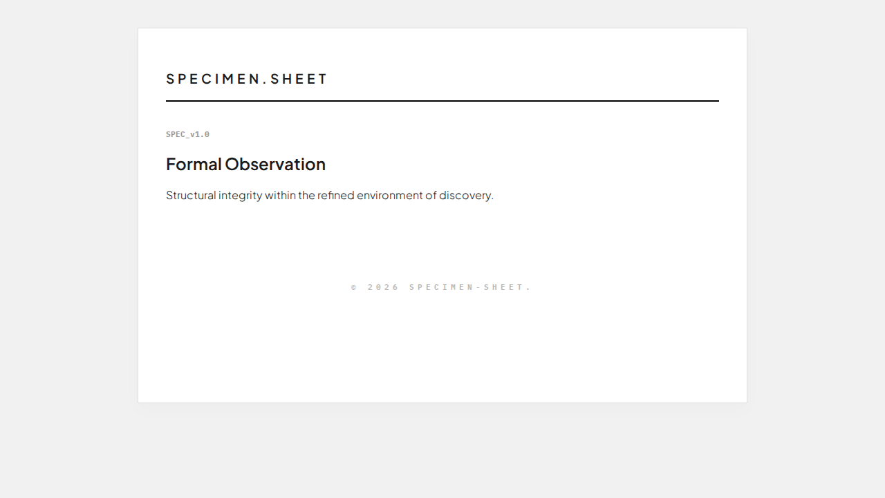 specimen-sheet