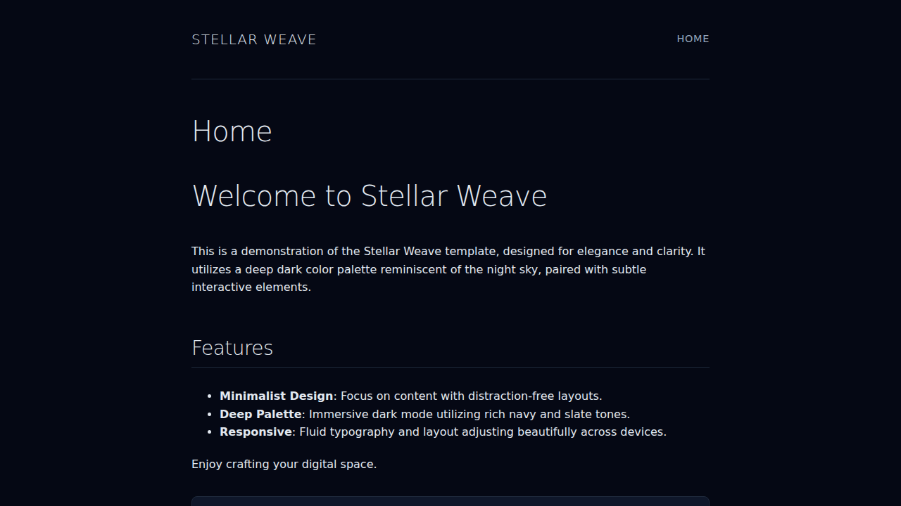 stellar-weave
