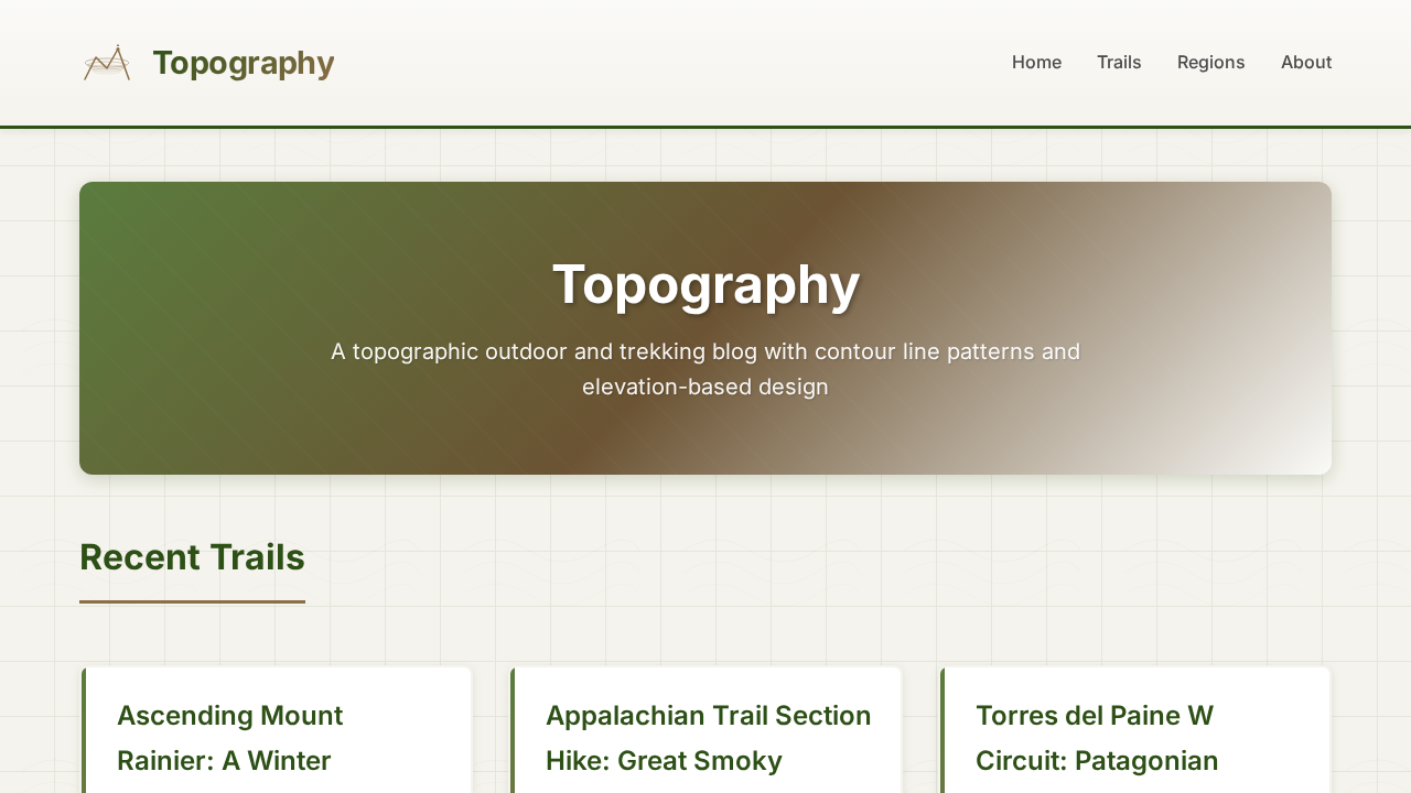 topography