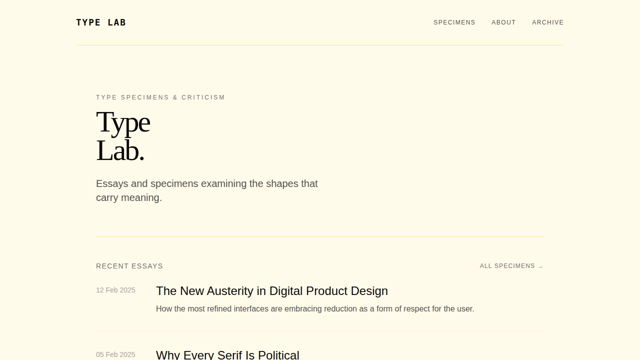 type-lab