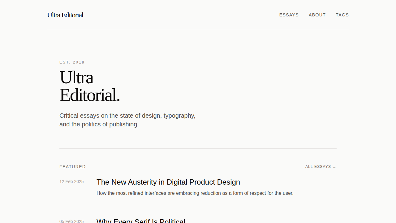 ultra-editorial