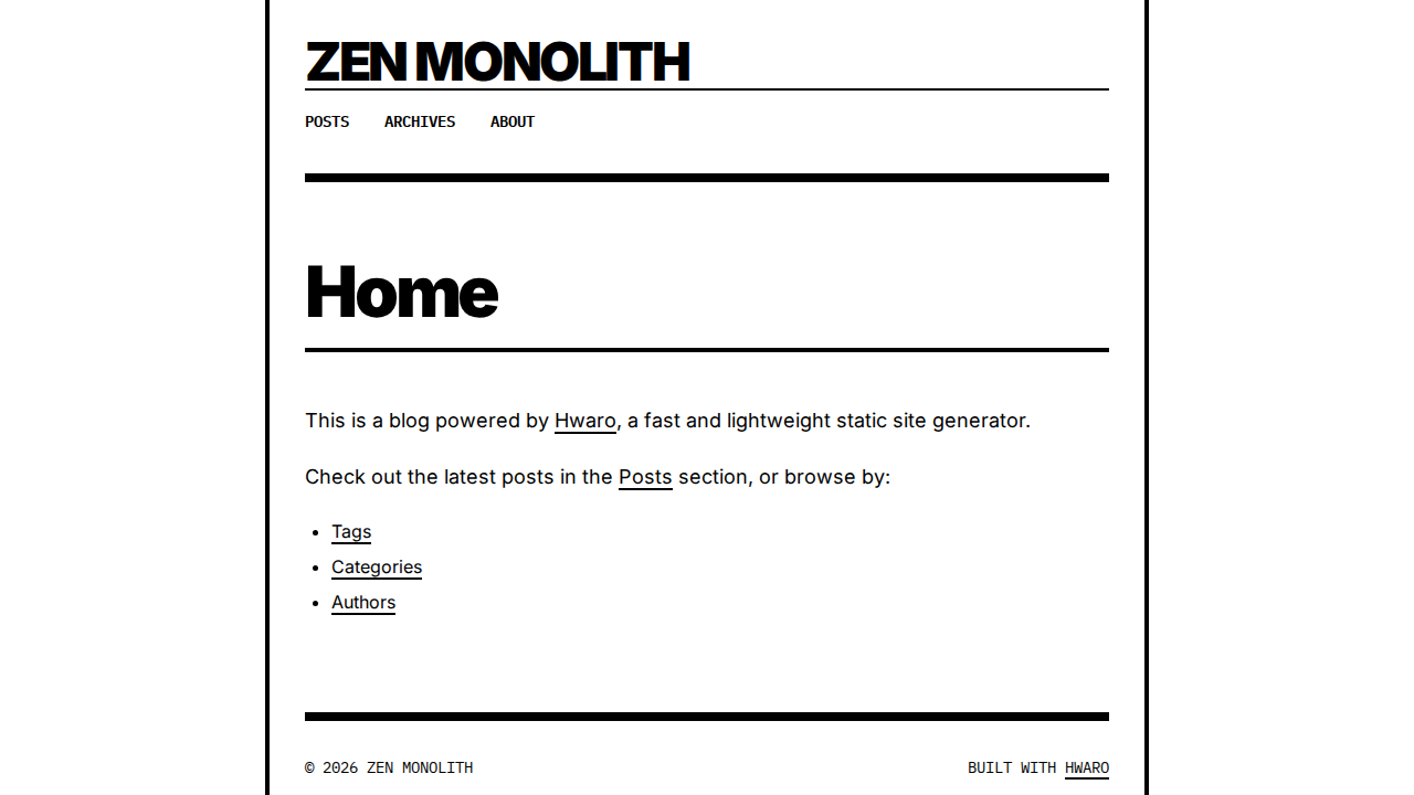 zen-monolith